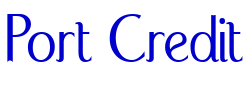 Port Credit font